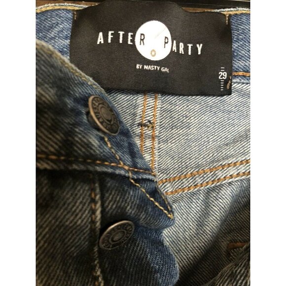 After Party by Nasty Gal Womens Tonal Denim High Jeans Size 29 - Picture 8 of 12